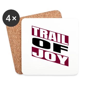 Vélo Fitness Cadeau Inner Bliss Trail Riding - Dessous de verre (lot de 4) - blanc - Devant