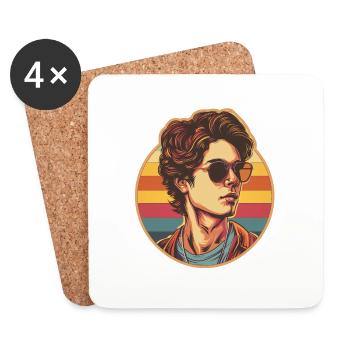 Garçon gay - Dessous de verre (lot de 4) - blanc - Devant