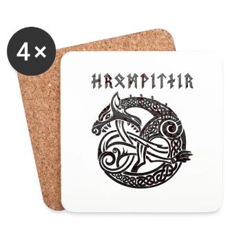 Vikings norden valhalla suède scandinavia flaga - Dessous de verre (lot de 4) - blanc - Devant