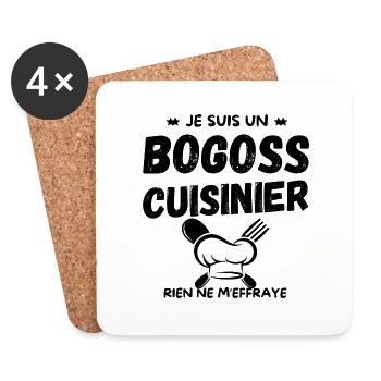 BOGOSS KOCH - Untersetzer (4er-Set) - Weiß - Vorne