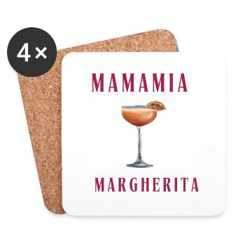 Mamamia Margherita - Untersetzer (4er-Set) - Weiß - Vorne