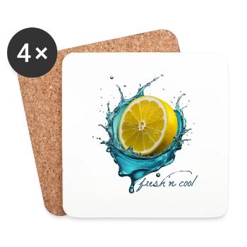 fresh n cool - Untersetzer (4er-Set) - Weiß - Vorne