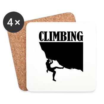 climbing - Coasters (set of 4) - white - Front