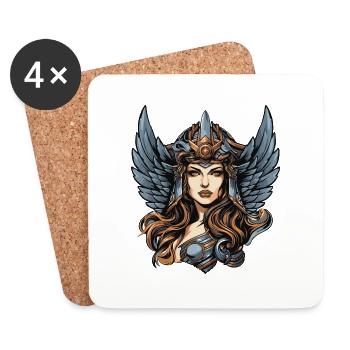 warrior - Coasters (set of 4) - white - Front