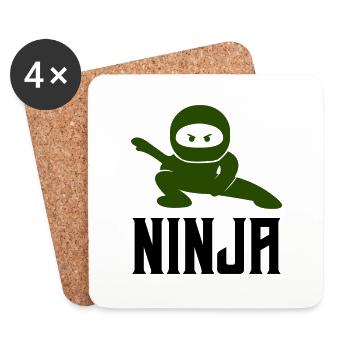 ninja comic - Untersetzer (4er-Set) - Weiß - Vorne