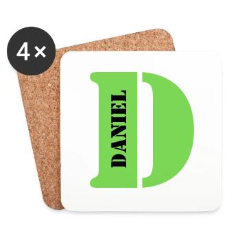 D Daniel - Untersetzer (4er-Set) - Weiß - Vorne