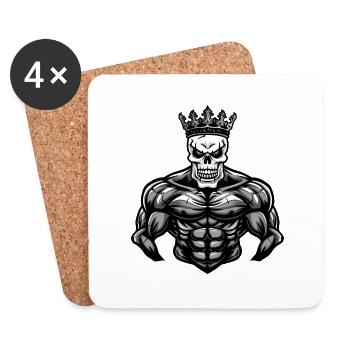 skull king - Untersetzer (4er-Set) - Weiß - Vorne