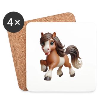 Horse 1 - Coasters (set of 4) - white - Front