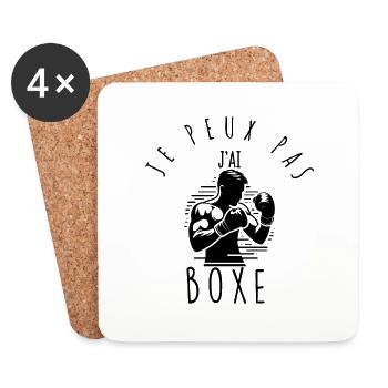 I can't, I boxed. - Coasters (set of 4) - white - Front