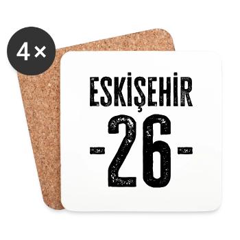 Eskişehir 26 – Fier de la modernité et de la tradition - Dessous de verre (lot de 4) - blanc - Devant