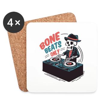 Bone beats only - Coasters (set of 4) - white - Front