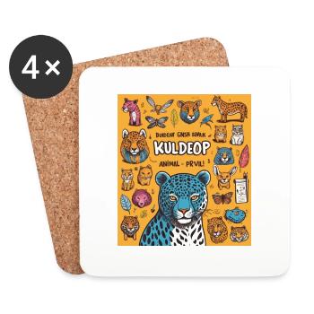 Kuldeop - Coasters (set of 4) - white - Front