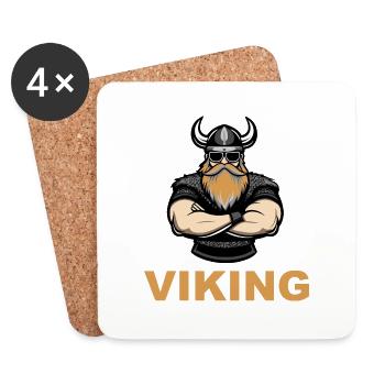 wikinger warrior 1 - Untersetzer (4er-Set) - Weiß - Vorne