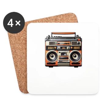 Turn Up the Nostalgia - Coasters (set of 4) - white - Front