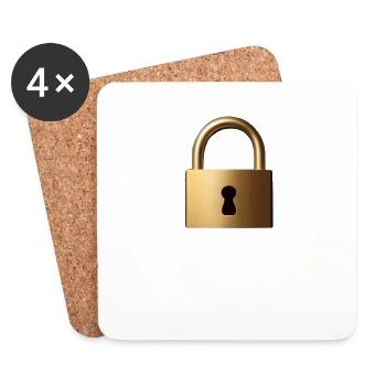 It’s Locked, Stop Asking - Coasters (set of 4) - white - Front