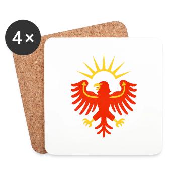 Ich bin ein Brandenburger - Untersetzer (4er-Set) - Weiß - Vorne
