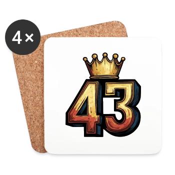 43 Number Krone - Coasters (set of 4) - white - Front