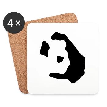 Santorini - Coasters (set of 4) - white - Front
