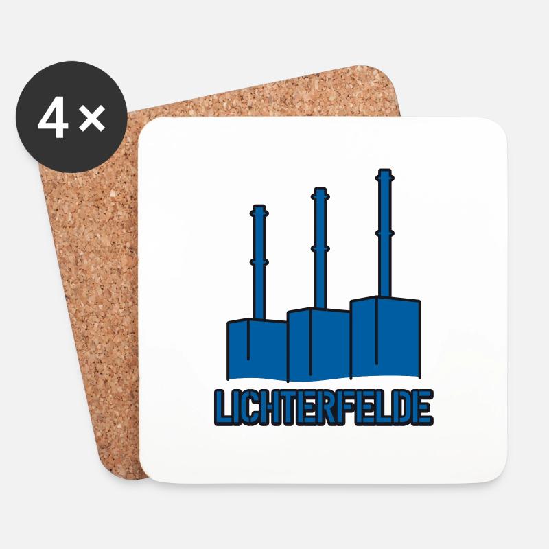 Kraftwerk Lichterfelde - Untersetzer (4er-Set) - Weiß