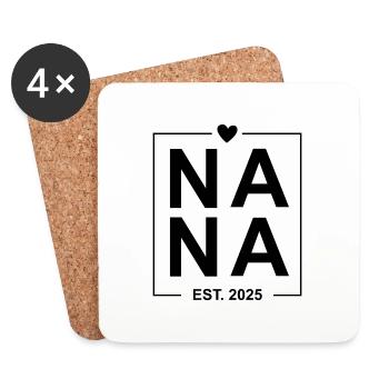 Nana Est 2025 - Untersetzer (4er-Set) - Weiß - Vorne