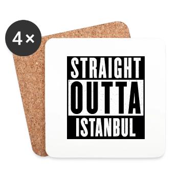 Istanbul - Untersetzer (4er-Set) - Weiß - Vorne
