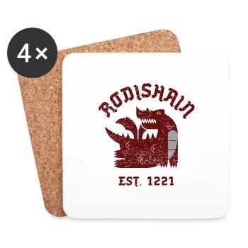 Südharz Merch - Rodishain - Untersetzer (4er-Set) - Weiß - Vorne
