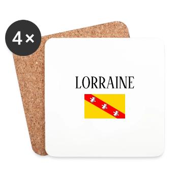 lorraine - Dessous de verre (lot de 4) - blanc - Devant