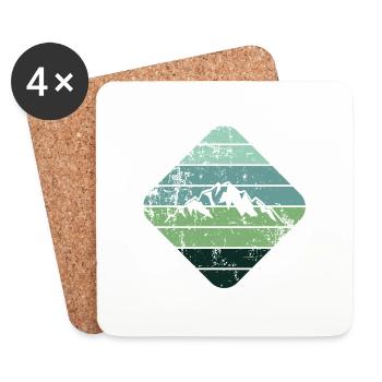 Mountain - Coasters (set of 4) - white - Front