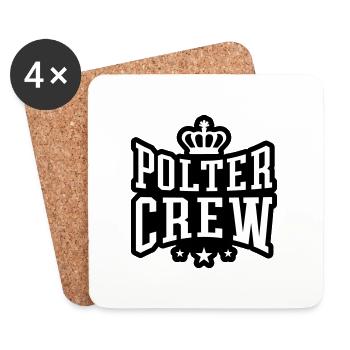 Polter Crew Engagement Wedding - Coasters (set of 4) - white - Front