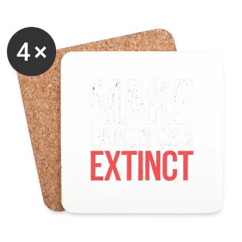 Make Homophobia Extinct 5 - Untersetzer (4er-Set) - Weiß - Vorne