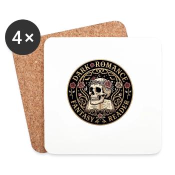 Dark Romance - Coasters (set of 4) - white - Front