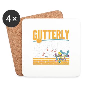 Gutterly Ridiculous 4 - Untersetzer (4er-Set) - Weiß - Vorne