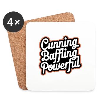 Cunning Baffling Powerful 8 - Untersetzer (4er-Set) - Weiß - Vorne