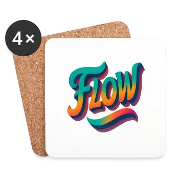 Let It Flow - Coasters (set of 4) - white - Front