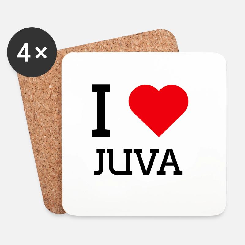 Ich liebe Juva - Untersetzer (4er-Set) - Weiß