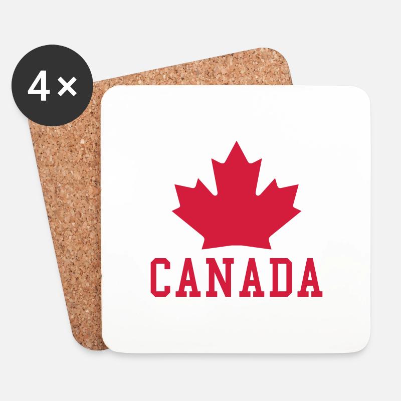 Canada Maple - Untersetzer (4er-Set) - Weiß