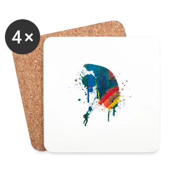 parachute - Dessous de verre (lot de 4) - blanc - Devant