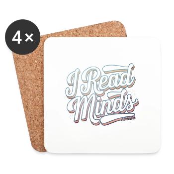 I Read Minds 15 - Untersetzer (4er-Set) - Weiß - Vorne