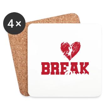 ich liebe breakdance - Untersetzer (4er-Set) - Weiß - Vorne
