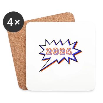 CHRISTMAS. YEAR. ANNIVERSARY. RETIREMENT. DAD. MAMAM. - Coasters (set of 4) - white - Front