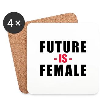 Female - Coasters (set of 4) - white - Front