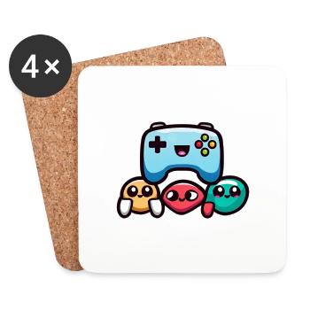 Game Controller - Untersetzer (4er-Set) - Weiß - Vorne
