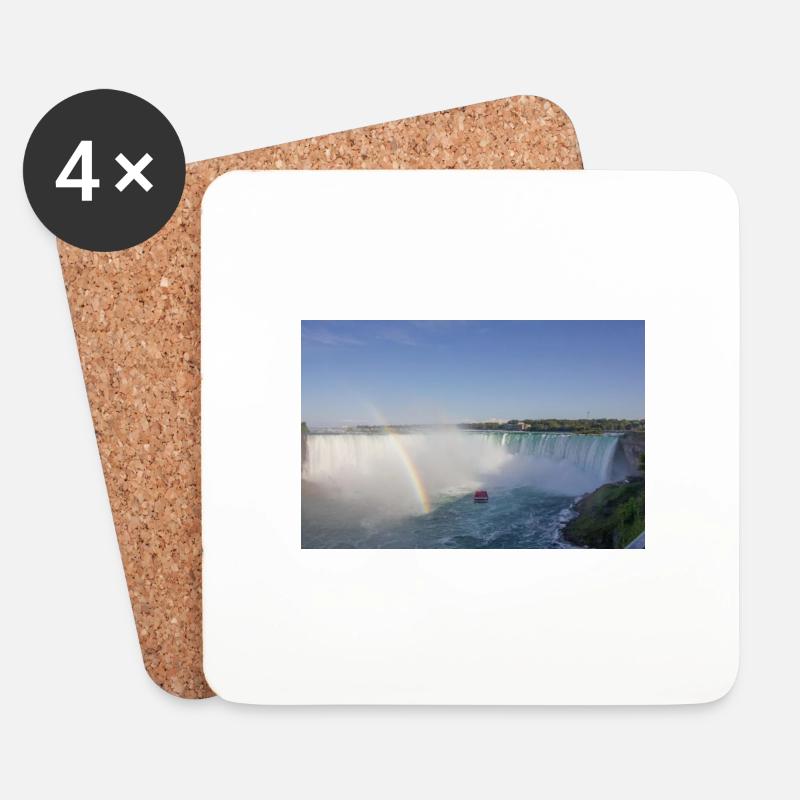 Niagarafälle - Untersetzer (4er-Set) - Weiß