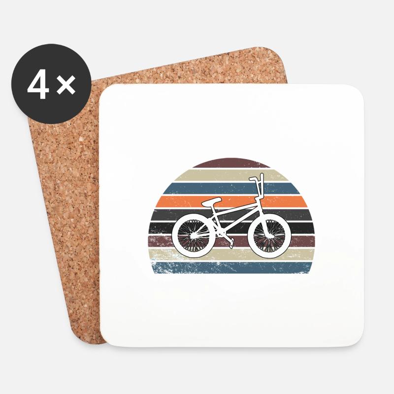 bmx - Coasters (set of 4) - white