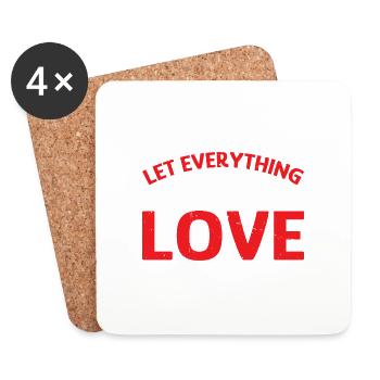 Let Everything You Do Be Done In Love 7 - Untersetzer (4er-Set) - Weiß - Vorne