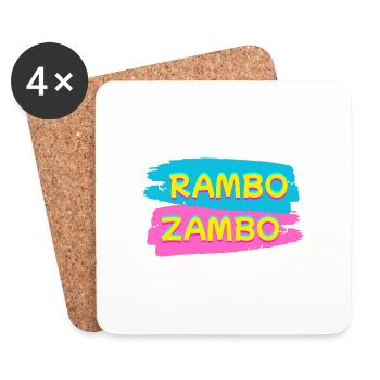 RAMBO ZAMBO - Coasters (set of 4) - white - Front