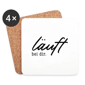 läuft bei dir. - Untersetzer (4er-Set) - Weiß - Vorne