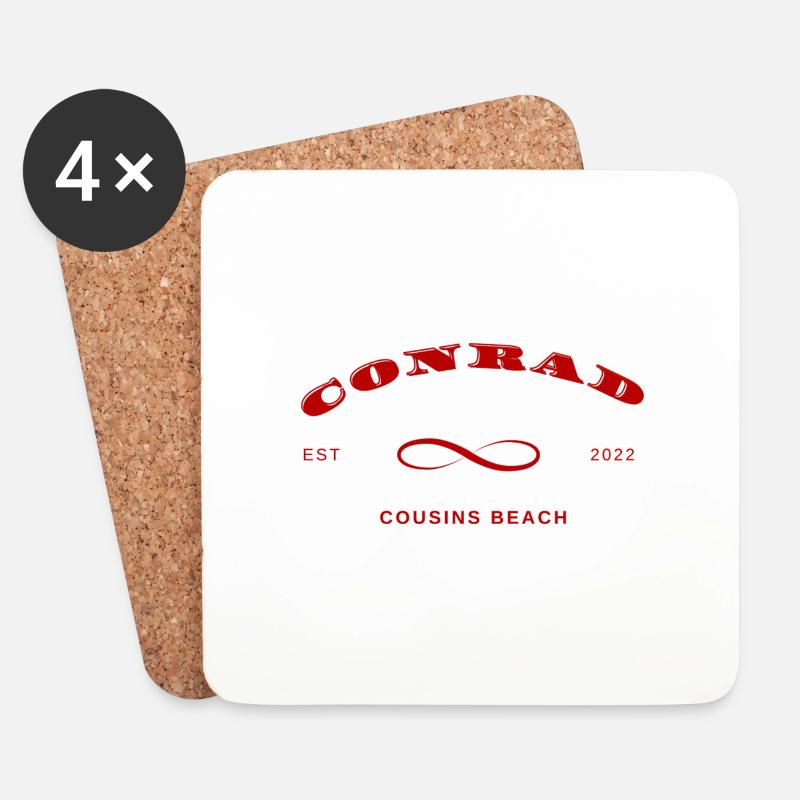 CONRAD - Der Sommer als ich schön wurde - Untersetzer (4er-Set) - Weiß