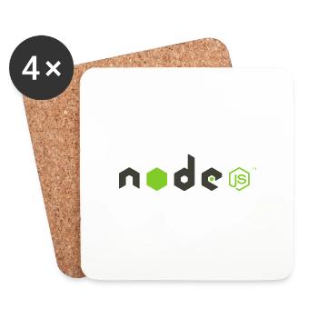 Noeud JS - Dessous de verre (lot de 4) - blanc - Devant