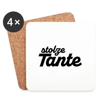 tante 2023 2f 04 - Untersetzer (4er-Set) - Weiß - Vorne